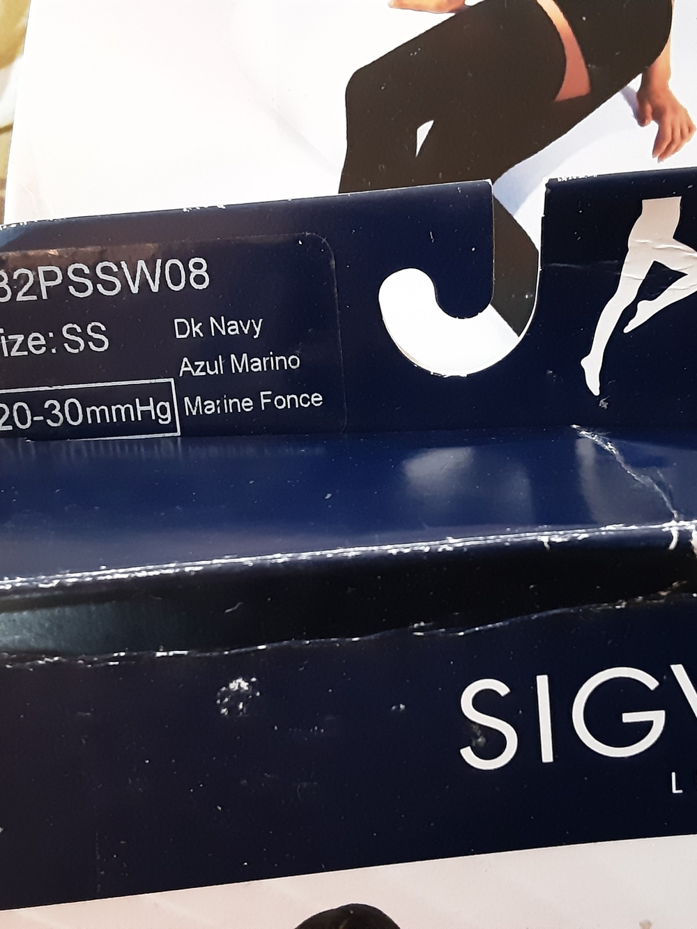 SIGVARIS Women's Dark Navy Compression Stockings - SS